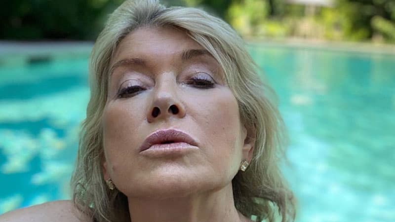 Martha Stewart Pool Thirst Trap meme template - Martha Stewart Pool