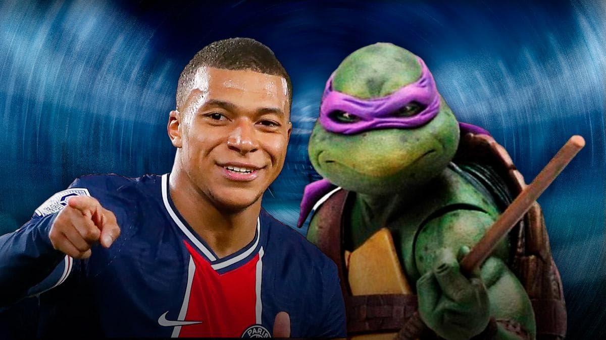 Mbappé Donatello meme template - Mbappé Donatello