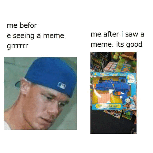 Me Before Seeing A Meme vs. Me After I Saw A Meme meme template - Me Before Seeing A