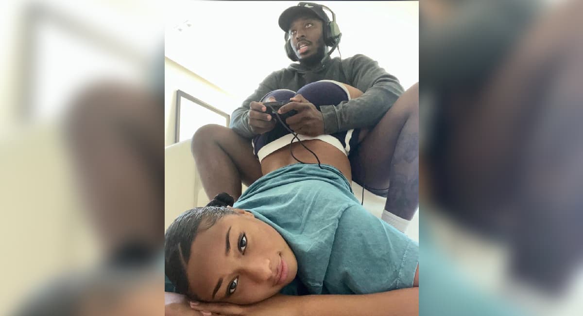 Megan Thee Stallion's Butt In Gamer Boyfriend's Face meme template - Megan Thee Stallion