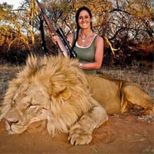 Melissa Bachman's Lion Hunting Photo Controversy meme template - Melissa Bachman Lion
