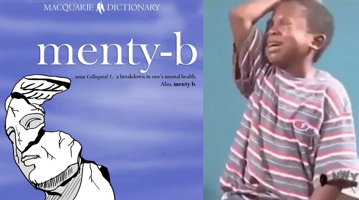 Menty B meme template - Menty B