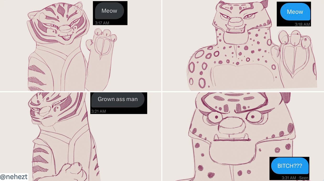 "Meow" "Meow" "Grown Ass Man" meme template - Meow Meow Grown Ass Man