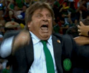 Miguel Herrera’s Goal Reaction meme template - Miguel Herrera