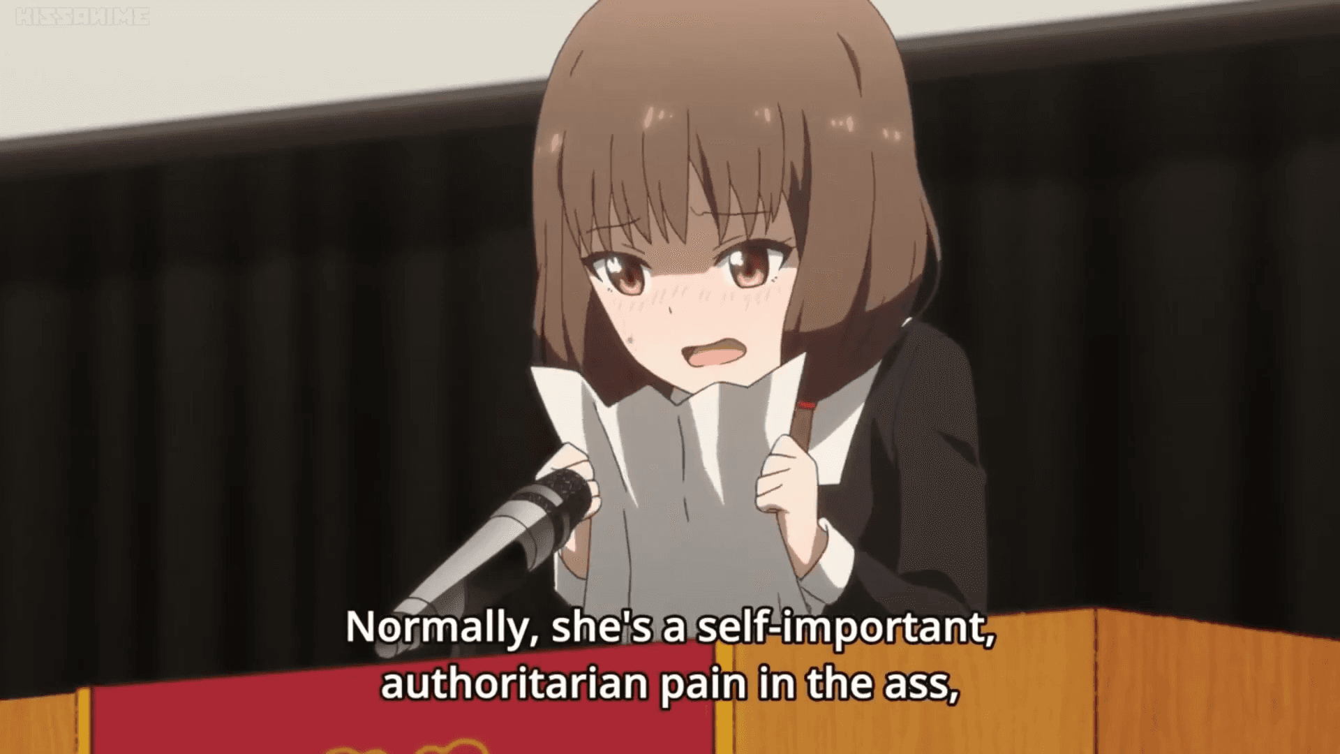 Miko Iino Looks at Her Paper meme template - Miko Iino Looks at Her Paper