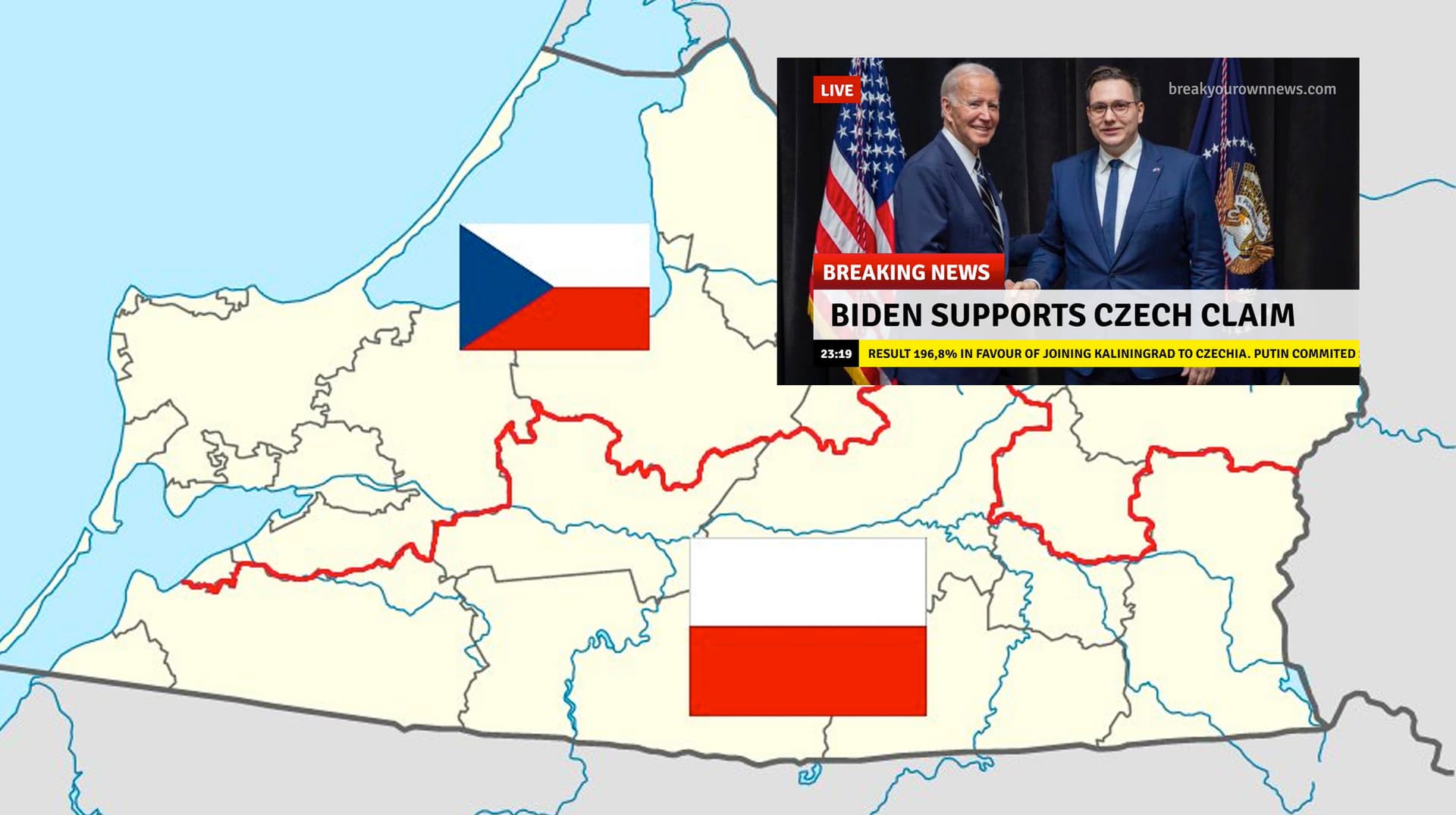 Mock Czech Annexation of Kaliningrad / Královec meme template - Královec