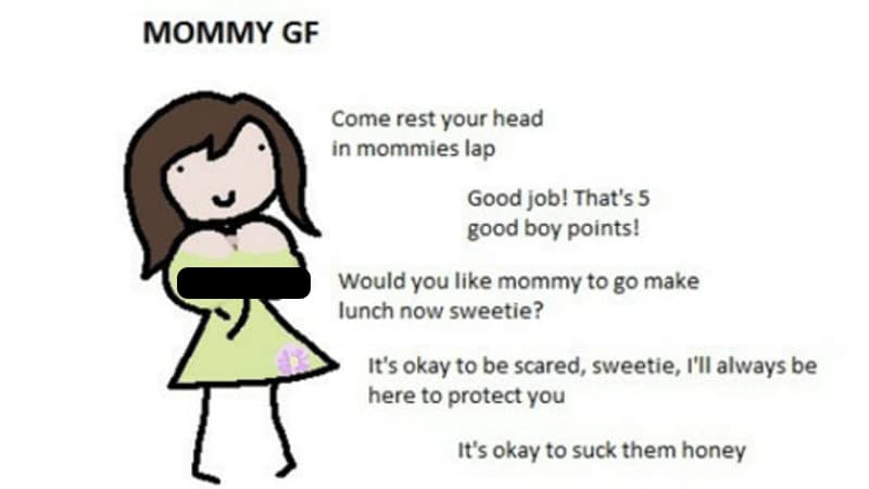 Mommy GF / Mommy Milky meme template - Mommy GF