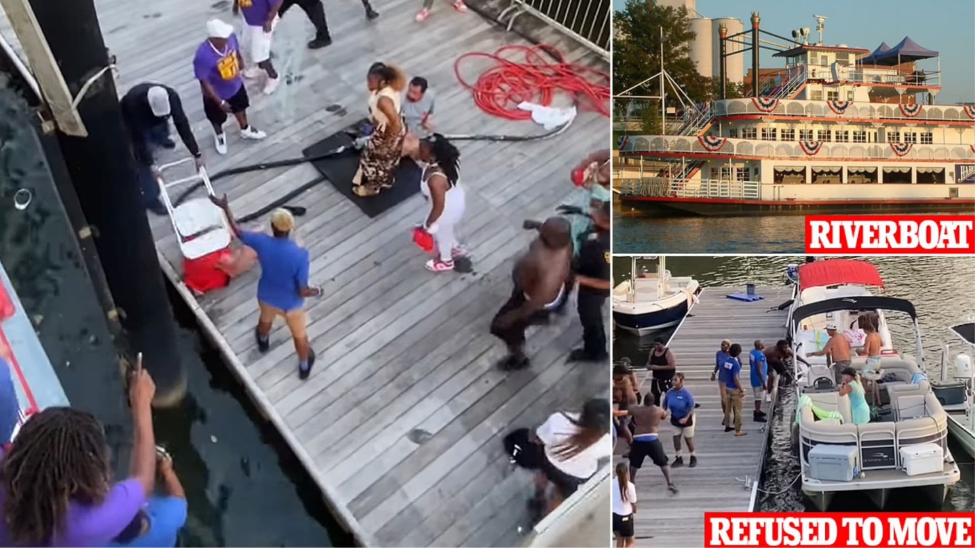 Montgomery Alabama Riverboat Fight meme template - Montgomery Riverboat Fight