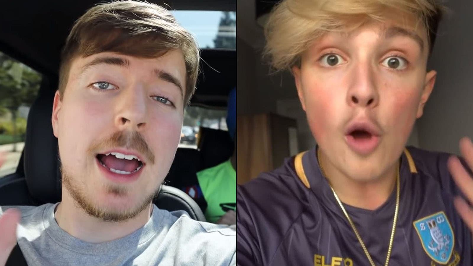 MrBeast and Morgz Feud meme template - MrBeast and Morgz Feud