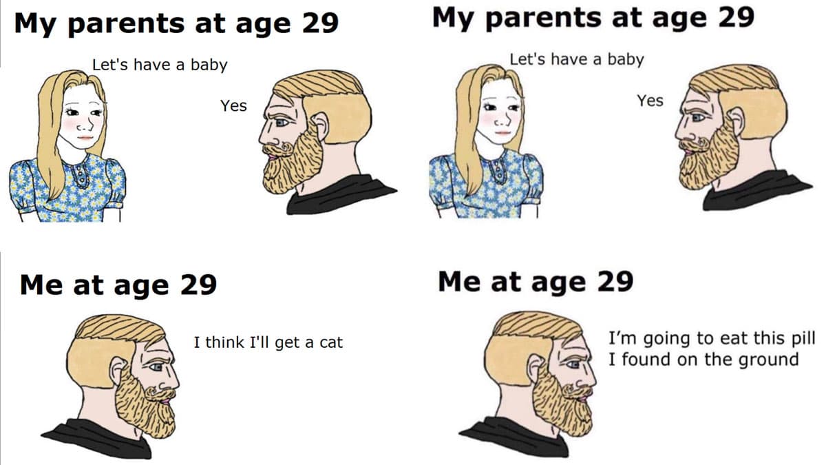 My Parents at Age 29 meme template - My Parents at Age 29