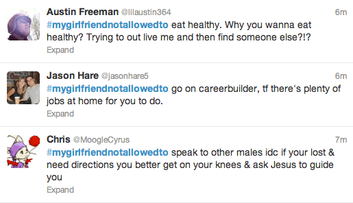 #MyGirlfriendNotAllowedTo meme template - #MyGirlfriendNotAllowedTo