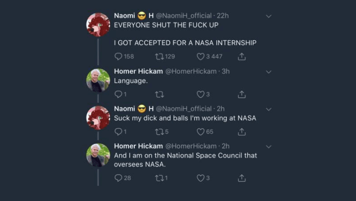 NASA Internship Twitter Controversy meme template - NASA Internship