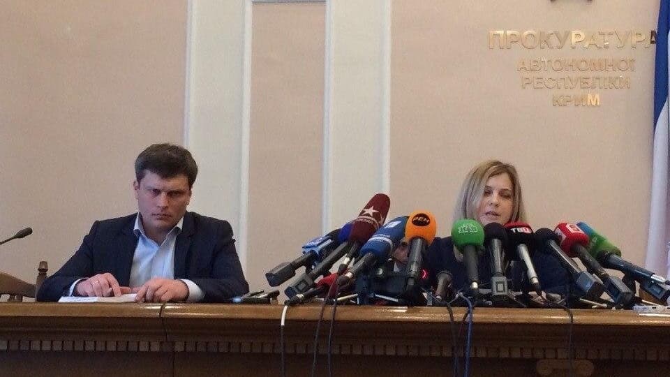 Natalia Poklonskaya Behind Microphones meme template - Natalia Poklonskaya Microphones