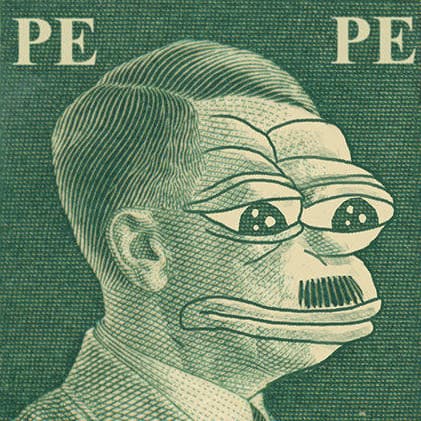 Nazi Pepe Controversy meme template - Pepe the Frog