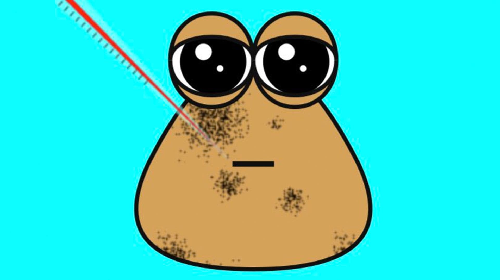 Neglected Pou / Abused Pou meme template - Neglected Pou