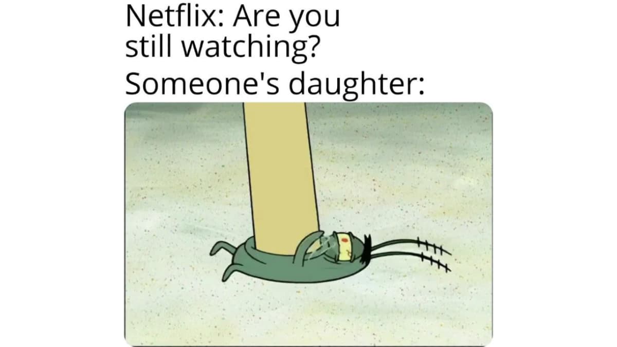 Netflix: Are You Still Watching? Someone's Daughter: meme template - Netflix Are You Still Watching