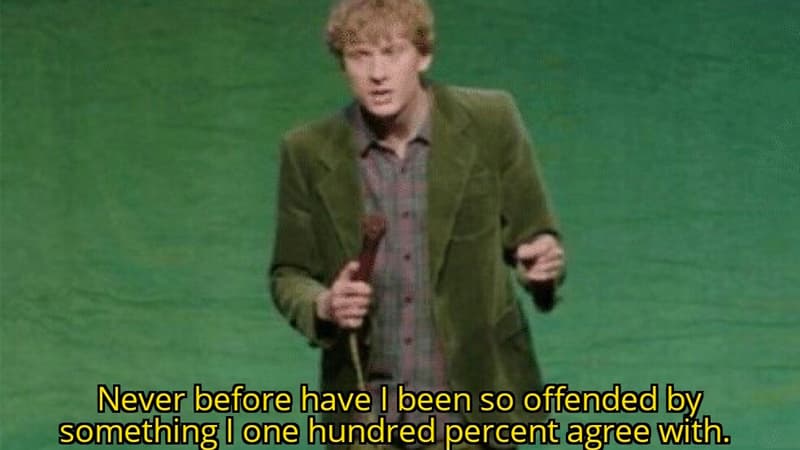 Never Before Have I Been So Offended By Something I One Hundred Percent Agree With meme template - Never Before Have I Been So Offended