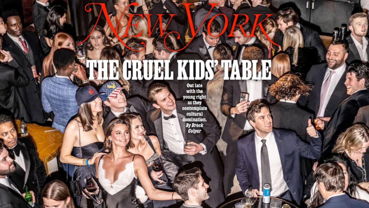 New York Magazine's "The Cruel Kids' Table" Cover meme template - New York Magazine Cover