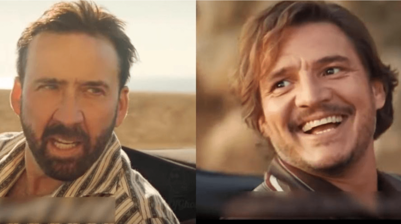 Nicolas Cage Looking At Pedro Pascal / Make Your Own Kind of Music meme template - Nicolas Cage Pedro Pascal