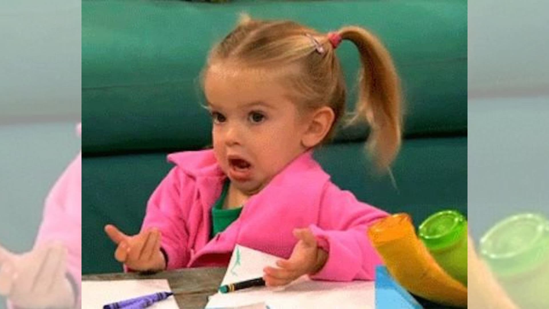 Niña "Osea, Que Pedo" / I Don't Know (Good Luck Charlie Meme) meme template - Niña Osea Que Pedo