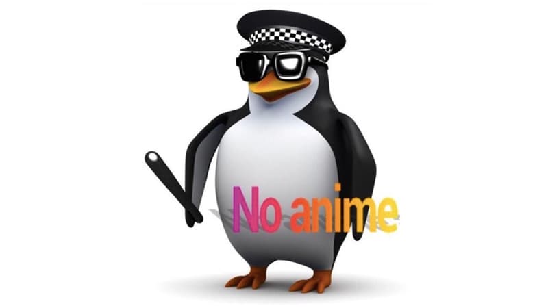 No Anime Penguin meme template - No Anime Penguin