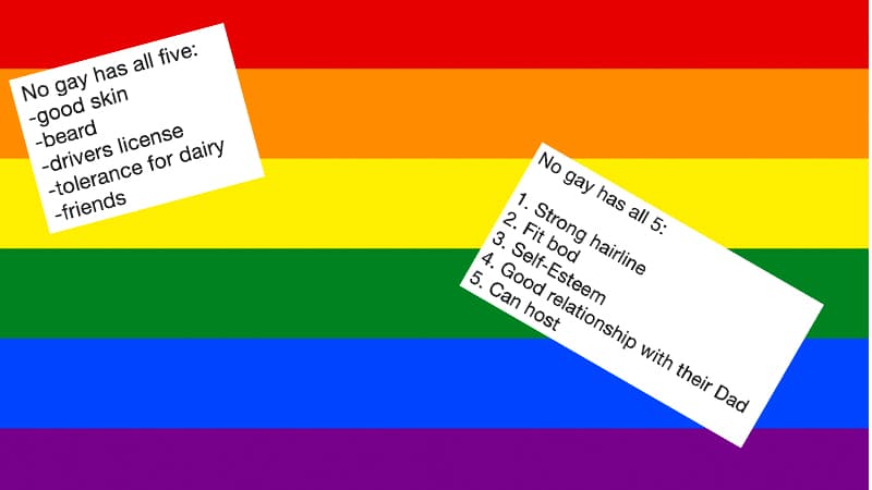 No Gay Has meme template - No Gay Has