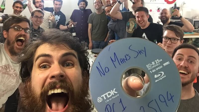 No Man's Sky Development Team Celebration Selfie meme template - No Man's Sky
