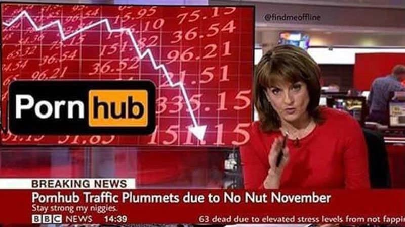 No Nut November / NNN meme template - No Nut November