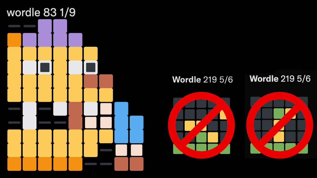 Not Wordle meme template - Not Wordle