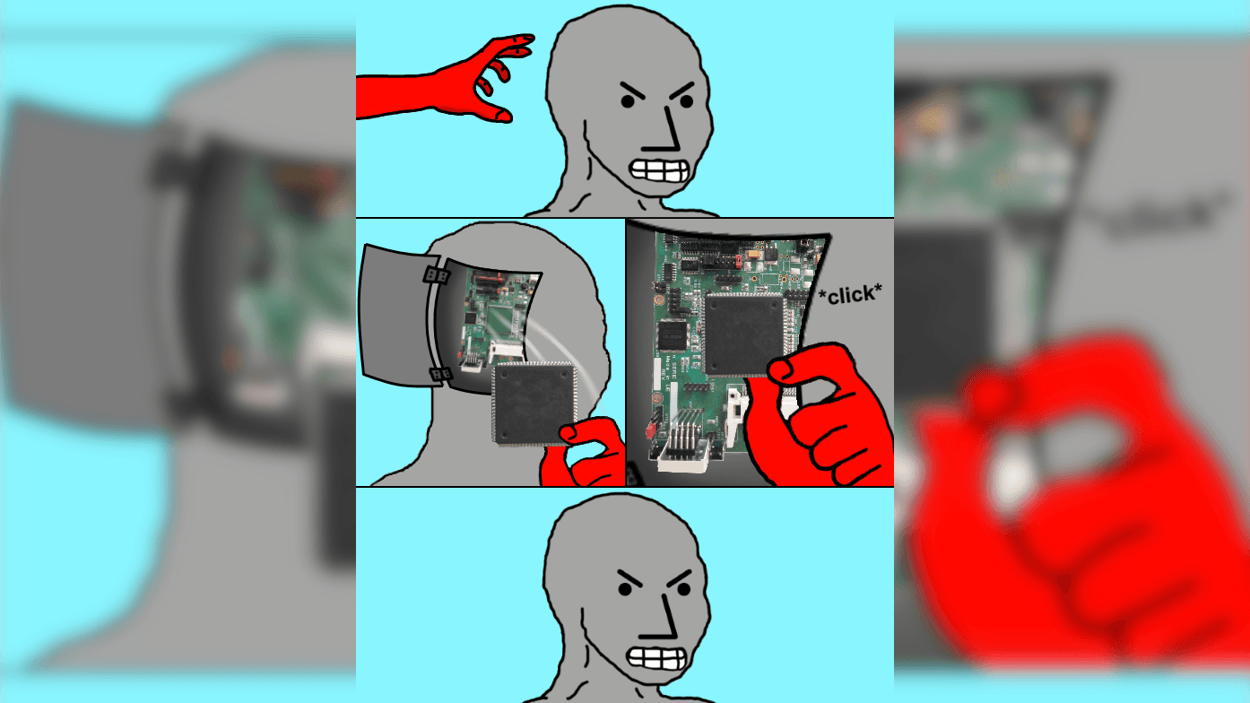 NPC Update Chip meme template - NPC Update Chip