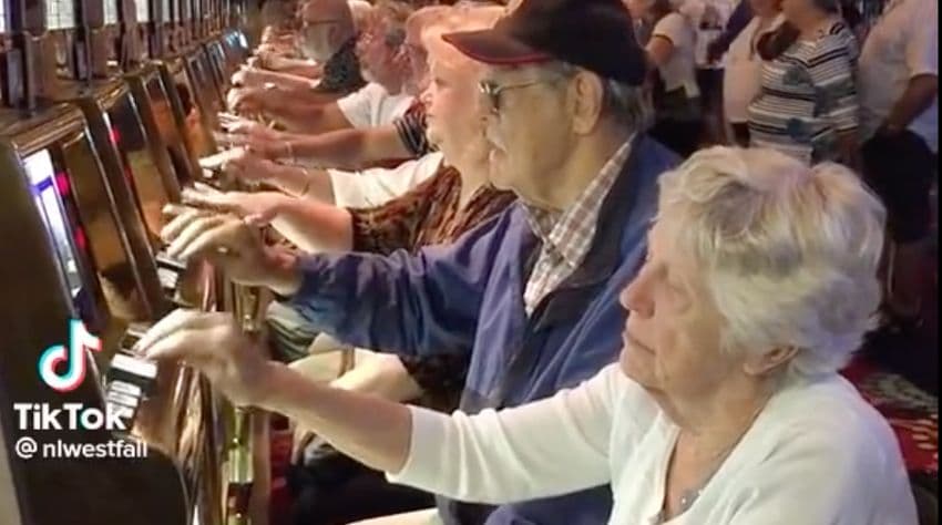 Old People Playing Slots meme template - Old People Playing Slots
