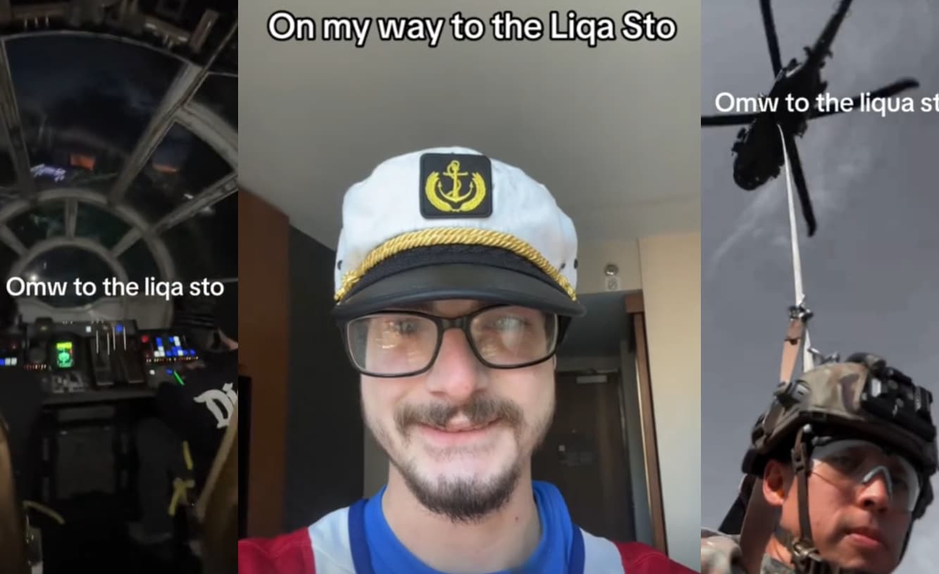 OMW to the Liqa Sto meme template - OMW to the Liqa Sto