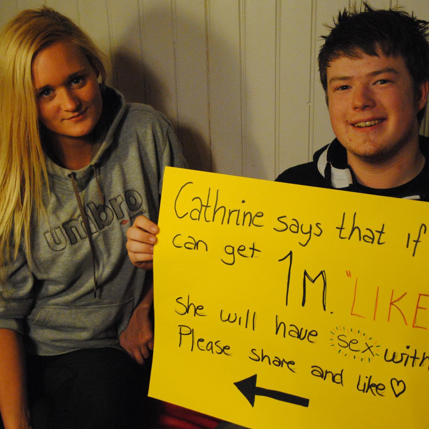 One Million Facebook Likes Pleas meme template - One Million Facebook Likes Pleas