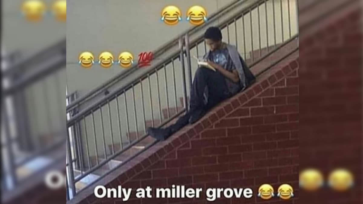 Only At Miller Grove meme template - Only At Miller Grove
