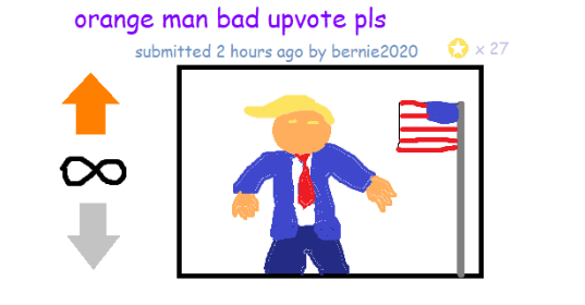 Orange Man Bad meme template - Orange Man Bad