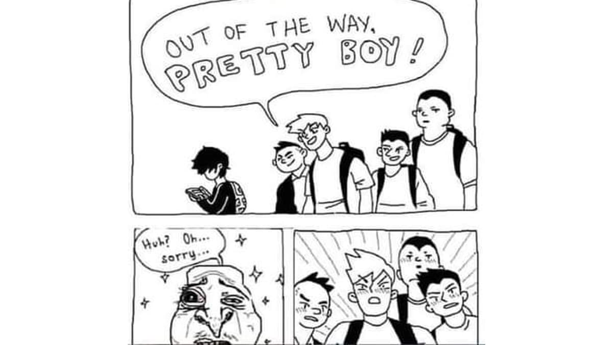 Out Of The Way, Pretty Boy! meme template - Out Of The Way Pretty Boy