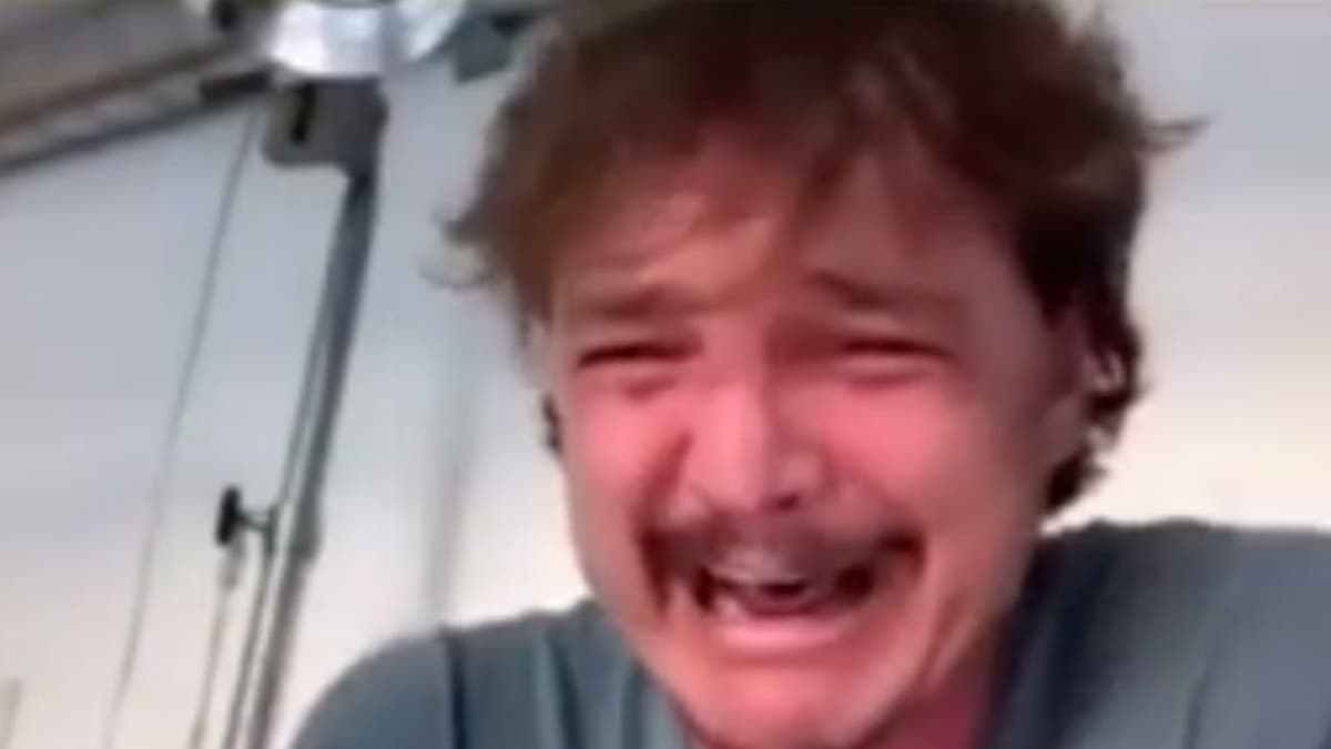 Pedro Pascal Laughing Then Crying meme template - Pedro Pascal Laughing Crying