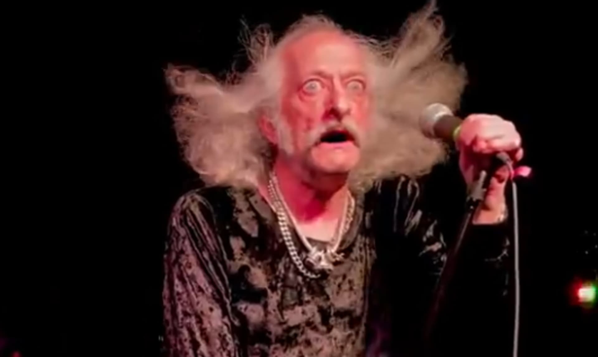 Pentagram Singer Bobby Liebling Staring During "The Ghoul" meme template - Bobby Liebling Staring