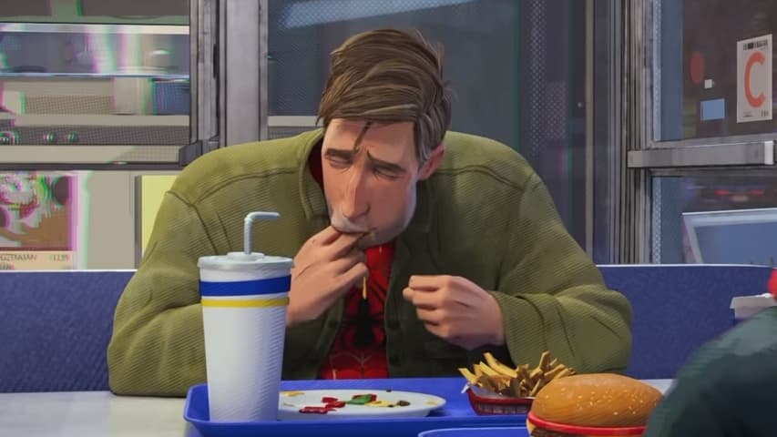 Peter B. Parker Sucking Fingers meme template - Peter B. Parker