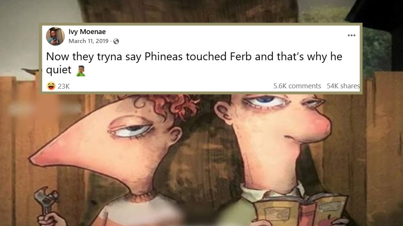 Phineas Touched Ferb And That's Why He Quiet meme template - Phineas Touched Ferb
