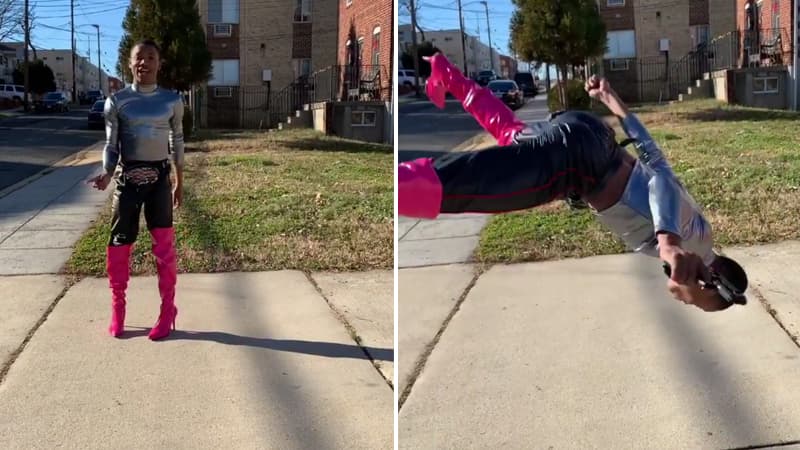 Pink Boots Guy meme template - Pink Boots Guy