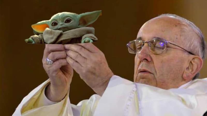 Pope Francis Holding Things meme template - Pope Francis Holding Things