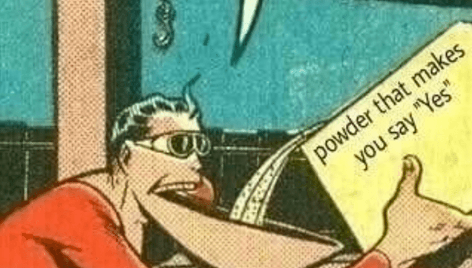 Powder That Makes You Say "Yes" meme template - Powder That Makes You Say Yes