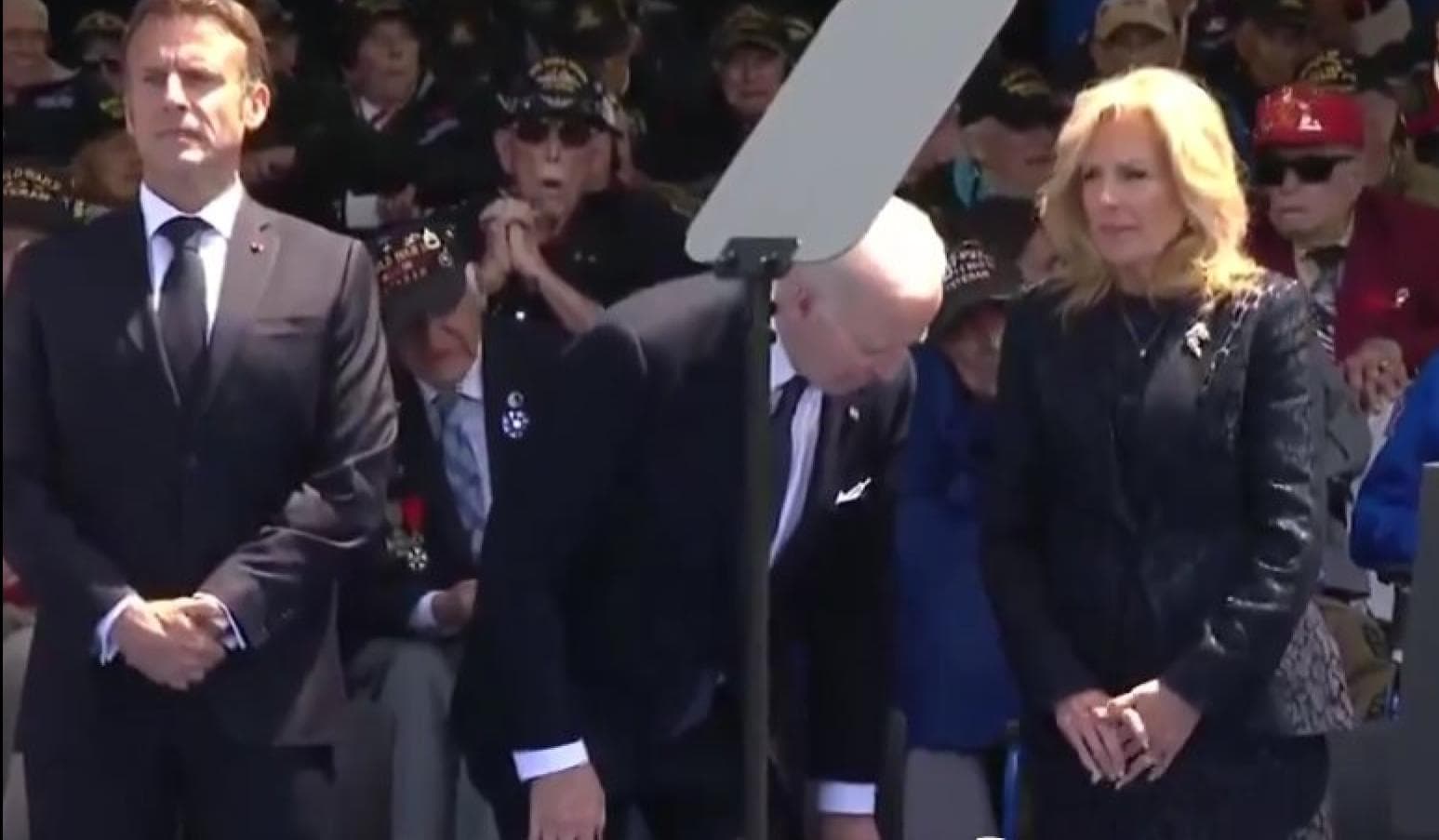 President Joe Biden Pooping Himself At Normandy Allegations meme template - Biden Normandy