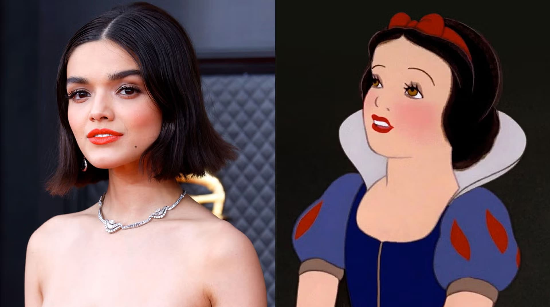 Rachel Zegler Snow White Controversy meme template - Rachel Zegler