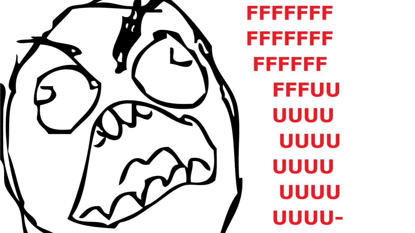 Rage Guy (FFFFFUUUUUUUU-) meme template - Rage Guy