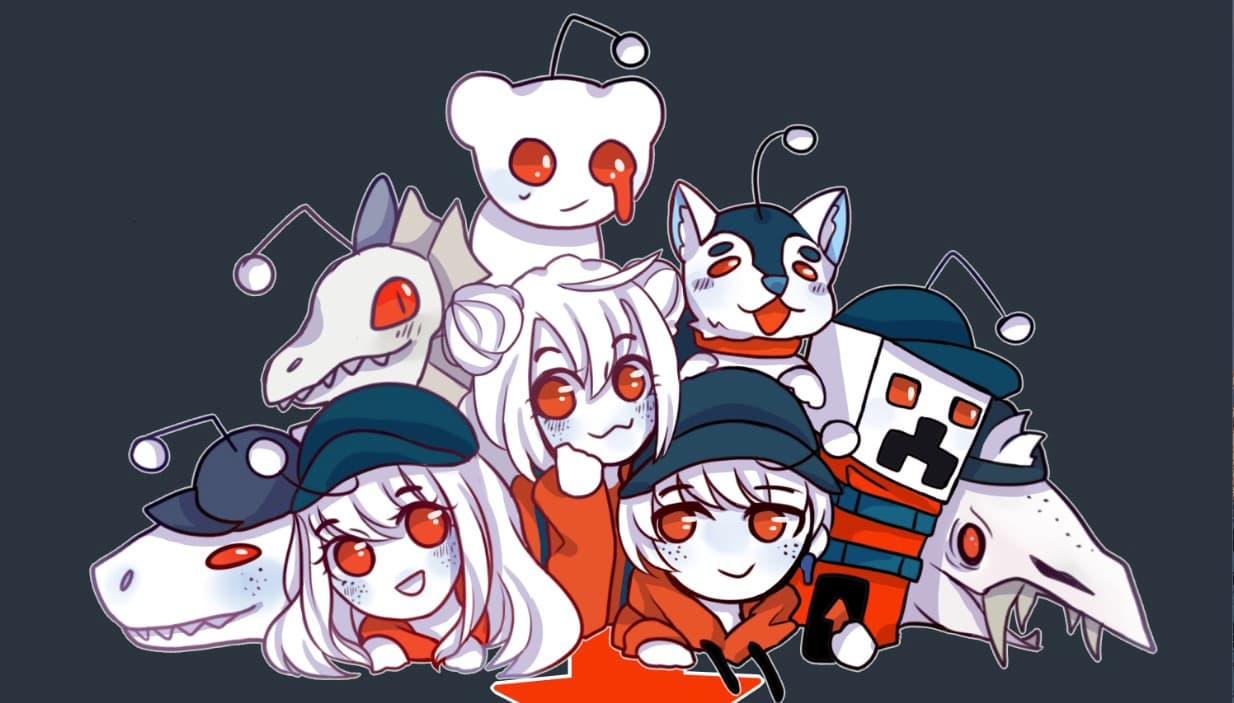 Reddit-chan / Snooette meme template - Reddit-chan