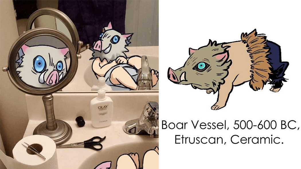 #RedrawInosuke meme template - Redraw Inosuke Maker