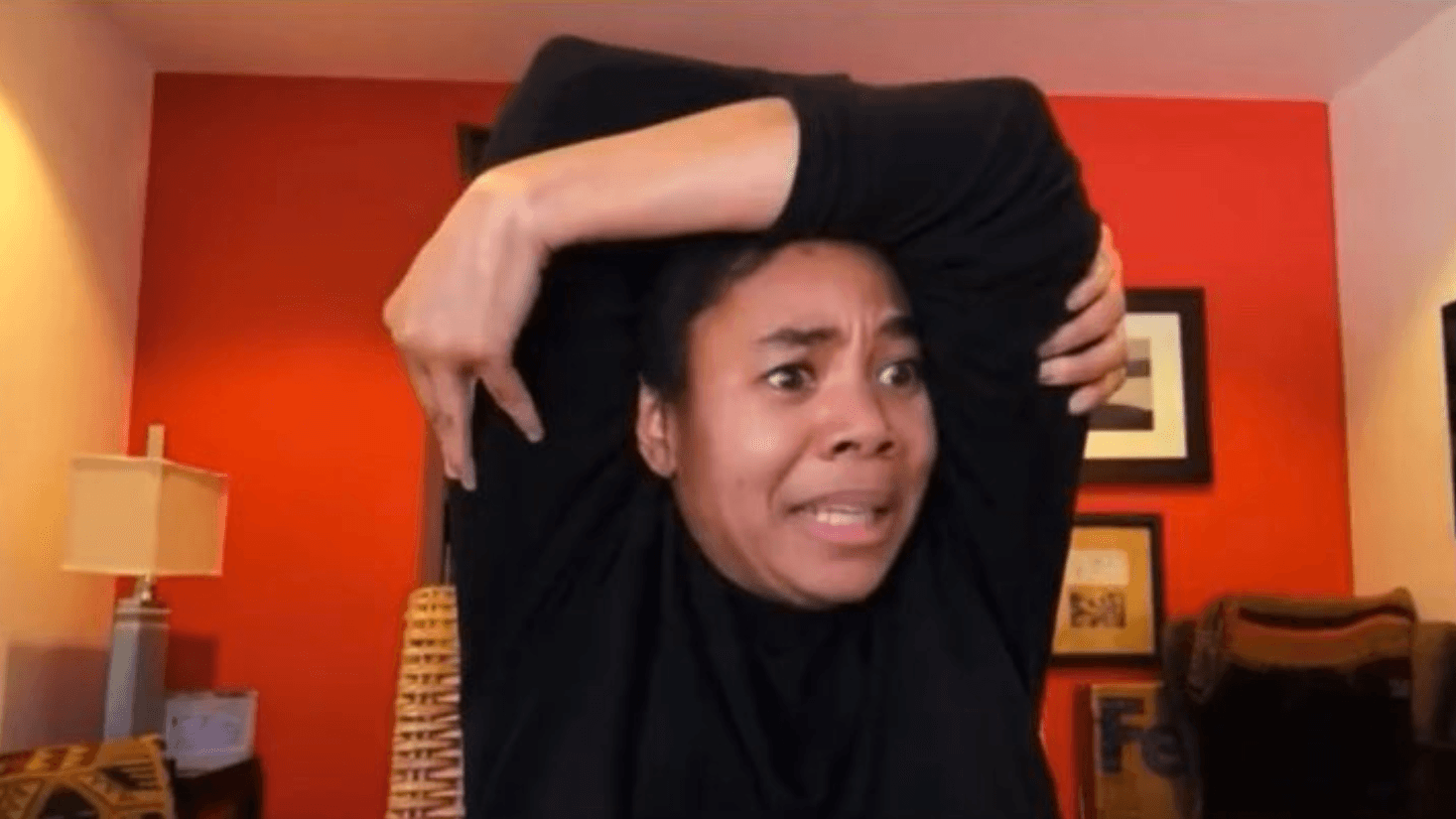 Regina Hall Arms Over Head meme template - Regina Hall