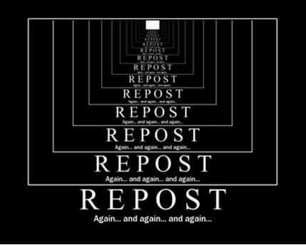 Repost meme template - Repost